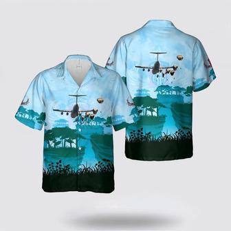 Army Hawaiian Shirt, Us Army Paratroopers With The Airborne Division Jump For A Strategic Airborne Operation During Exercise Cobra Gold 2023 Hawaiian Shirt | Newhawaiianshirts CA