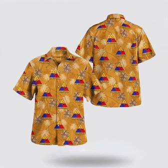 Army Hawaiian Shirt, Us Army Armored Division Old Ironsides Hawaiian Shirts, Military Hawaiian Shirt | Newhawaiianshirts