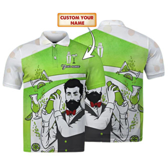 Bartender Polo Shirt Personalized Name Polo Shirt Perfect Gift For Bartender - Monsterry