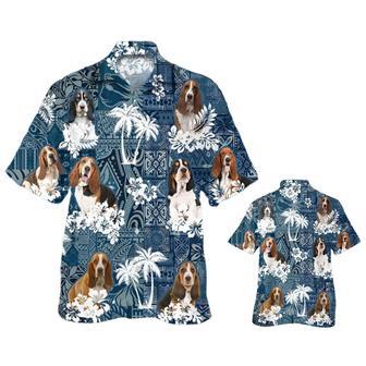 Basset Hound Hawaiian Shirt, Dog Hawaiian Shirt, Summber Beach Dog Hawaii Shirts For Men | Newhawaiianshirts DE