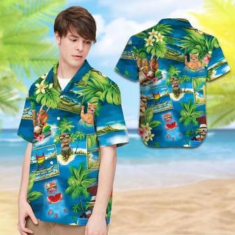 Beach Shirt Felacia Lgbt With Cats And Tropical Leaves For Lgbt Community Hawaiian Shirt ,Aloha Shirt | Newhawaiianshirts UK