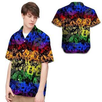 Beach Shirt Hawaii Shirt Lgbt Letters Neon Rainbow , Aloha Shirt | Newhawaiianshirts