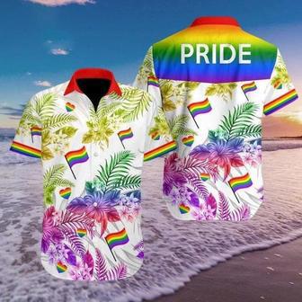 Beach Shirt Hawaiians Lgbt Pride Aloha Shirt | Newhawaiianshirts UK