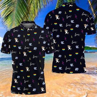 Beach Shirt Lgbt Hawaii Shirt , Aloha Shirt, Love Is Love Pride | Newhawaiianshirts AU