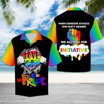 Beach Shirt Lgbt Hawaiian Shirt When Someone Attacks One Party Member We Roll For Initiative Hawaii Shirt | Newhawaiianshirts AU