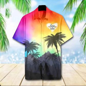 Beach Shirt Lgbt Pride Hawaiian Men Shirt For Lgbt Community, Queer Lgbt, Lgbt History Month | Newhawaiianshirts CA