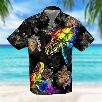 Beach Shirt Turtle Lgbt Hawaii Shirt, Aloha Shirt, Gay Pride Hawaiian Shirt | Newhawaiianshirts AU