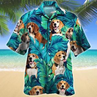 Beagle Dog Lovers Hawaiian Style For Summer Hawaiian Shirt, Farm Hawaiian Shirt, Farmer Hawaii | Newhawaiianshirts AU