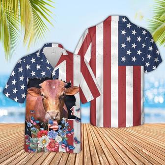 Beefmaster Of July Hawaiian Shirt, Farm Hawaiian Shirt, Farmer Hawaii | Newhawaiianshirts AU