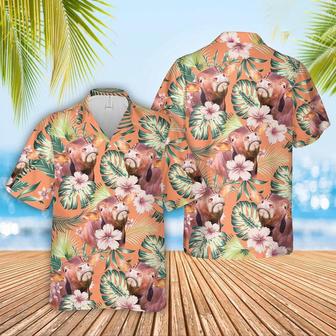 Beefmaster Summer Happiness Floral Farm Hawaiian Shirt, Farm Hawaiian Shirt, Farmer Hawaii | Newhawaiianshirts