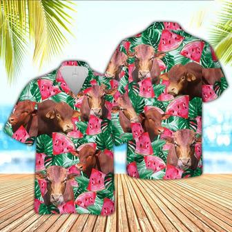 Beefmaster Watermelon Hawaiian Shirt, Farm Hawaiian Shirt, Farmer Hawaii | Newhawaiianshirts AU