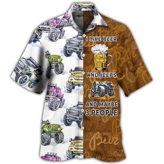 Beer I Like Beer And Jee Car Hawaiian Shirt Men Women Gift For Beer Day Party | Newhawaiianshirts UK