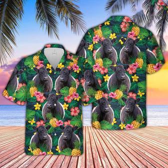 Belted Galloway Summer Pattern Hawaiian Shirt, Farm Hawaiian Shirt, Farmer Hawaii | Newhawaiianshirts AU