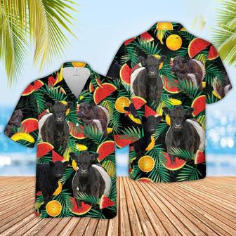 Belted Galloway Watermelon Hawaiian Shirt, Farm Hawaiian Shirt, Farmer Hawaii | Newhawaiianshirts AU