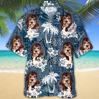 Bernedoodle Hawaiian Shirt, Hawaiian Dog Shirts For Dad, Full Print Hawaii Dog Shirt For Mom | Newhawaiianshirts AU