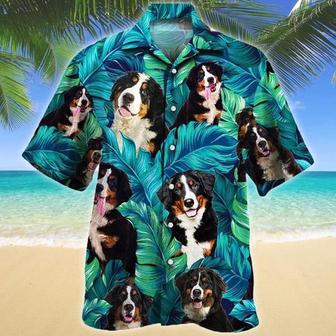 Bernese Mountain Dog Lovers Hawaiian Style For Summer Hawaiian Shirt, Farm Hawaiian Shirt, Farmer Hawaii | Newhawaiianshirts AU