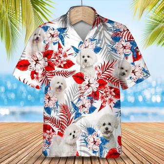 Bichon Frise Hawaiian Shirts, Dog Hawaiian Shirt Gift For Friends, Dog Lovers Gifts | Newhawaiianshirts