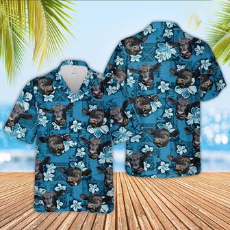 Black Angus Cattle Hawaiian Shirt, Farm Hawaiian Shirt, Farmer Hawaii | Newhawaiianshirts AU