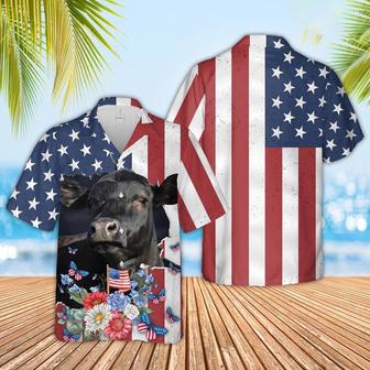 Black Angus Of July Hawaiian Shirt, Farm Hawaiian Shirt, Farmer Hawaii | Newhawaiianshirts AU