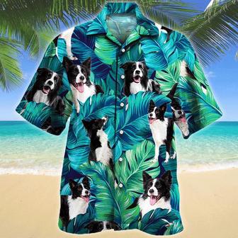 Border Collie Dog Lovers Hawaiian Style For Summer Hawaiian Shirt, Farm Hawaiian Shirt, Farmer Hawaii | Newhawaiianshirts AU