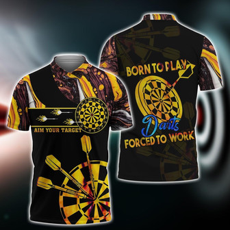 Born To Play Darts Polo Shirt 407 - Monsterry