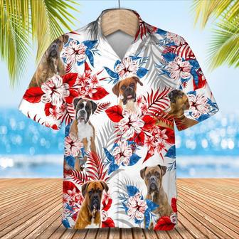 Boxer Hawaiian Shirt, Cool Hawaii Aloha Beach Shirts For Dog Lovers, Dog In Hawaiian Shirt | Newhawaiianshirts AU