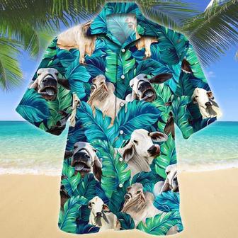 Brahman Cattle Shirt Green, Brahman Cow Hawaii Shirt Green Brahman Cattle Lovers Hawaiian Shirt | Newhawaiianshirts AU