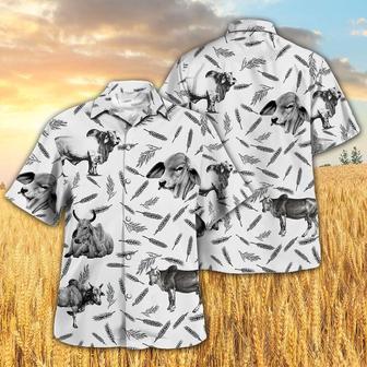 Brahman Pattern Hawaiian Shirt, Farm Hawaiian Shirt, Farmer Hawaii | Newhawaiianshirts AU