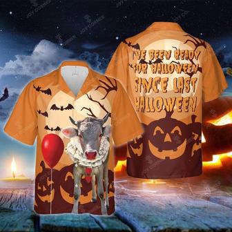 Brown Swiss Has Been Ready For Halloween Hawaiian Shirt, Farm Hawaiian Shirt, Farmer Hawaii | Newhawaiianshirts AU