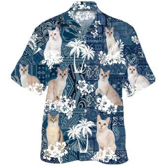 Burmilla Hawaiian Shirt, Cat In Hawaiian Shirt, Printed Hawaiian Cat Shirt For Travel Beach Summer | Newhawaiianshirts