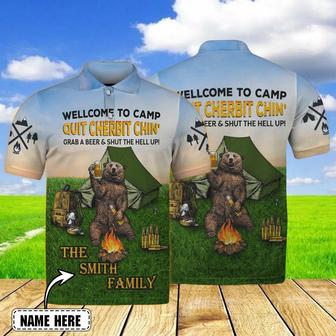 Camping Personalized Name Polo Shirt - Monsterry AU