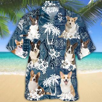 Cardigan Welsh Corgi Hawaiian Shirt, Full Print Dog In Hawaii Shirts For Travel Summer | Newhawaiianshirts DE