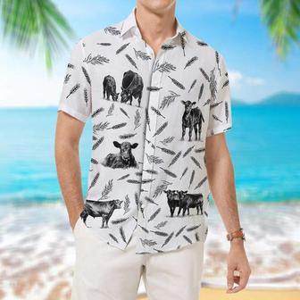 Cattle Pattern - Hawaiian Shirt, Unisex Print Aloha Short Sleeve Casual Shirt, Cow Hawaiian Shirt | Newhawaiianshirts DE