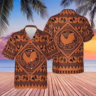 Chicken Boho Pattern Hawaiian Shirt, Farm Hawaiian Shirt, Farmer Hawaii | Newhawaiianshirts AU