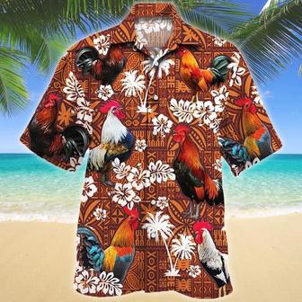 Chicken Red Tribal Hawaiian Shirt, Farm Hawaiian Shirt, Farmer Hawaii | Newhawaiianshirts DE