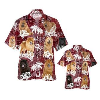 Chow Chow Hawaiian Shirt, Best Hawaii Shirt With Dog Red Tribal Pattern | Newhawaiianshirts DE