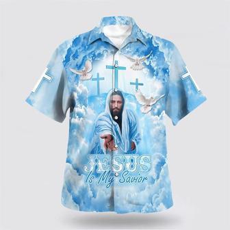 Christian Hawaiian Shirt, Jesus Is My Savior Hand Of God Hawaiian Shirts | Newhawaiianshirts DE