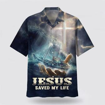 Christian Hawaiian Shirt, Jesus Saved My Life , Religion Aloha Shirts | Newhawaiianshirts