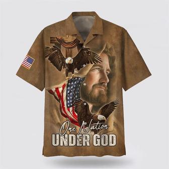 Christian Hawaiian Shirt, Jesus One Nation Under God Hawaiian Shirts | Newhawaiianshirts UK