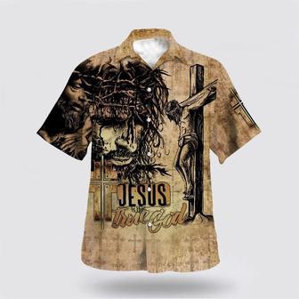 Christian Hawaiian Shirt, Jesus Is The True God Hawaiian Shirt Crucifixion Of Jesus Hawaiian Shirts | Newhawaiianshirts AU