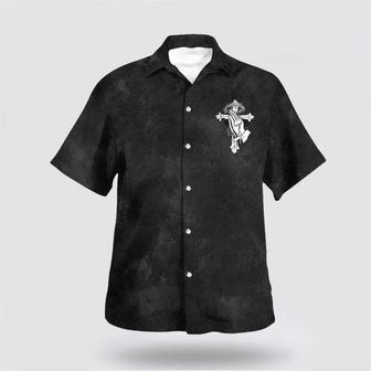 Christian Hawaiian Shirt, Prayer Warriors With Cross Christian Faith Summer Hawaiian Shirt | Newhawaiianshirts CA