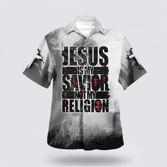 Christian Hawaiian Shirt, Jesus Is My Savior Not My Religion Hawaiian Shirts | Newhawaiianshirts UK