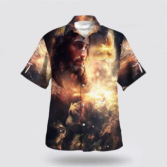 Christian Hawaiian Shirt, The Lion Of Judah Jesus Christ Hawaiian Shirts For Men | Newhawaiianshirts AU