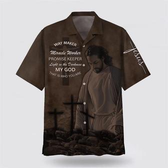 Christian Hawaiian Shirt, Jesus Way Maker Miracle Worker Promise Keeper Hawaiian Shirts | Newhawaiianshirts AU