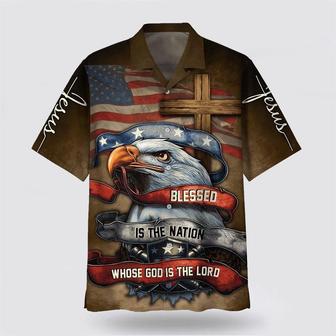 Christian Hawaiian Shirt, Blessed Is The Nation Whose God Is The Lord Hawaiian Shirts | Newhawaiianshirts CA