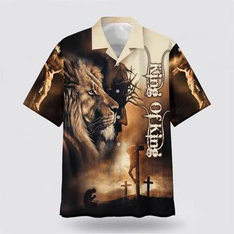 Christian Hawaiian Shirt, Jesus The King Of King Hawaiian Shirt | Newhawaiianshirts UK