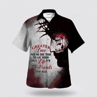 Christian Hawaiian Shirt, Greater Love Has No Man Than To Lay Down His Life Hawaiian Shirts | Newhawaiianshirts DE