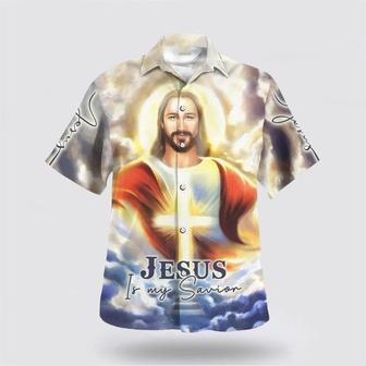 Christian Hawaiian Shirt, Jesus Is My Savior Cross | Newhawaiianshirts