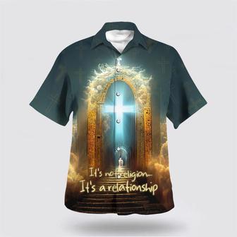 Christian Hawaiian Shirt, It's Not Religion It's A Relationship Hawaiian Shirt | Newhawaiianshirts UK