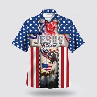 Christian Hawaiian Shirt, Jesus Hand Jesus Blessed American Hawaiian Shirt | Newhawaiianshirts UK